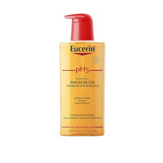 Eucerin pH5 Skin Protection Shower Oil 400 ml. ยูเซอริน พีเอช5 สกิน โพรเทคชั่น ชาวเวอร์ ออยล์ 400 มล.(ยูเซอริน ครีมอาบน้ำผสมน้ำมัน สำหรับผิวแห้งมาก บอบบางแพ้ง่าย)