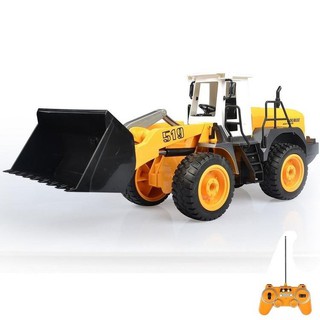 รถตักล้อยาง บังคับวิทยุ  บังคับได้เสมือนจริง อัตราส่วน 1:20 -  Double E Wheel Loader E519-003