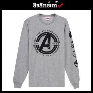 ✅ ลิขสิทธิ์แท้ ✅ เสื้อยืดแขนยาว เสื้อแขนยาว เสื้อมาเวล เสื้อสีเทา ลาย Avengers เสื้อสเวตเตอร์ Marvel รุ่น 536