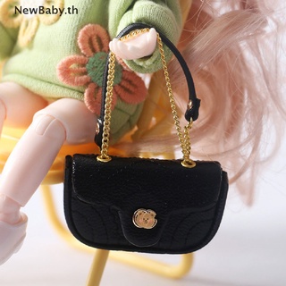 NEWBABY Dollhouse Brand Handbag Messenger Bag Baby Clothes Miniature Scene Accessories .