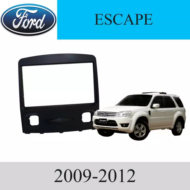 หน้ากากวิทยุ รถยนต์ FORD รุ่น ESCAPE ปี 2009-2012 - สีดำ