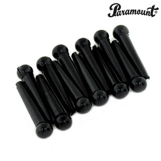 Paramount® BP004 (Black) หมุดกีตาร์ 12 ตัว (Bridge Pin for Acoustic Guitars / Pack of 12 PCS)