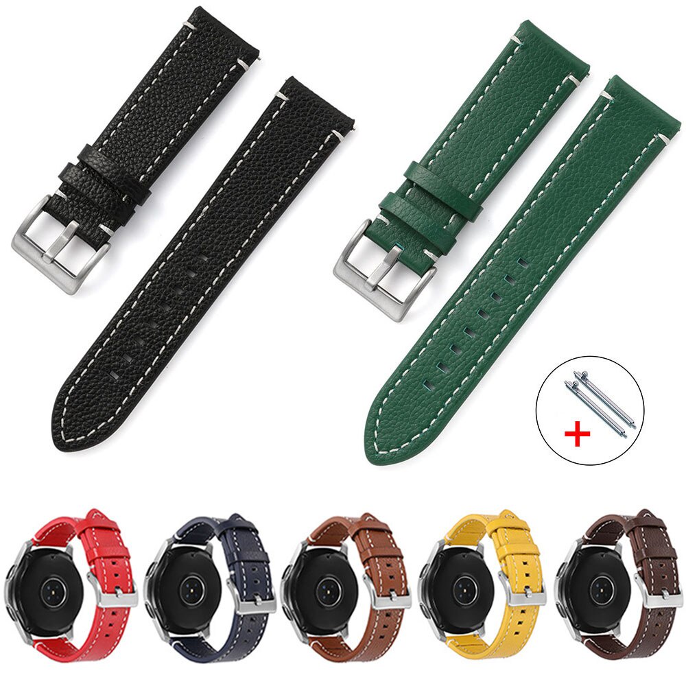 Soft Genuine Leather Bracelet 18mm 19mm 20mm 21mm 22mm 24mm Cowhide Watch Band Quick Release Strap Watch Accessories XGD