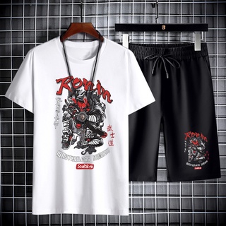 *พร้อมส่ง*ชุดเซ็ทเสื้อแขนสั้น+กางเกงขาสั่ง ลายสวยแฟชั่นใส่ได…