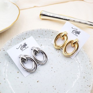 WFH doubles ring oval | gold | silver