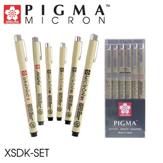 Sakura pigma graphic and brush pen set 6