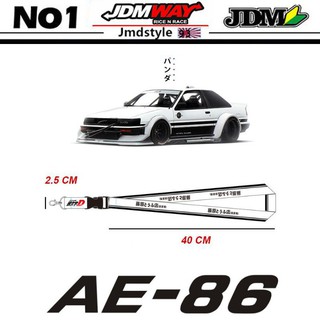 Jdm StyleI Initial D สายคล้องโทรศัพท์มือถือ JDM พวงกุญแจรถแข่ง ที่ใส่บัตรประจําตัว สายคล้องคอโทรศัพท์มือถือ พร้อมปลดเร็ว