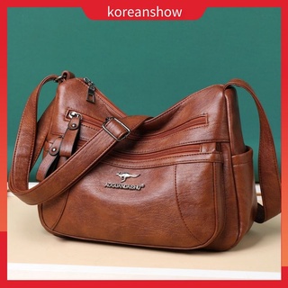 กระเป๋าหนังสะพายข้างผู้หญิงแฟชั่นเกาหลี