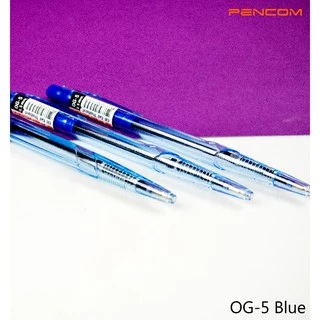 Pencom OG05-BL ปากกาหมึกน้ำมันแบบกดสีน้ำเงิน(รับใบเสร็จรบกวนแจ้งในหมายเหตุ)