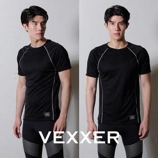 Vexxer Running Shirt X01 – สีดำ เสื้อกีฬา แขนสั้น เสื้อวิ่ง ออกกำลังกาย