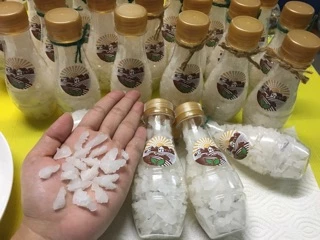เกลือตัวผู้ แท้ (เกลือมงคล)พรีเมี่ยม คัดเกรด สะอาดทานได้ (120 กรัม) ทำตำรับยา , รอยสักปรวด