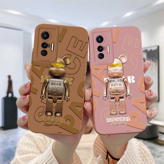 เคสเรียลมี Realme C15 C11 2021 C21Y C21 C25 C20 C12 C3 C25S 5 5S 5i 6i C17 7i C1 C25Y C2 C3i C20A realme Narzo 20 10 10A 20A 30A เคสมือถือแฟชั่นคู่รักเทรนด์หมีรุนแรง