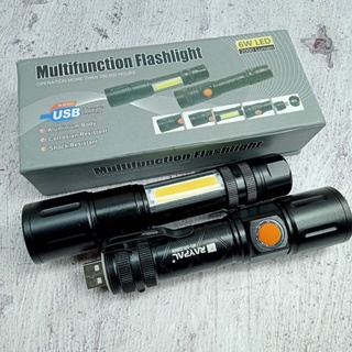 ไฟฉายแรงสูง ไฟฉาย USB ไฟฉายซูมได้  RAYPAL 6W LED 2000 Lumen รุ่น APL-526