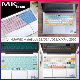 แผ่นซิลิโคนครอบคีย์บอร์ด สำหรับ HUAWEI MateBook D 14 2020 R5 3500U Linux Mate Book D15 2020 matebook X Pro D E X 13 14 16.1 นิ้ว