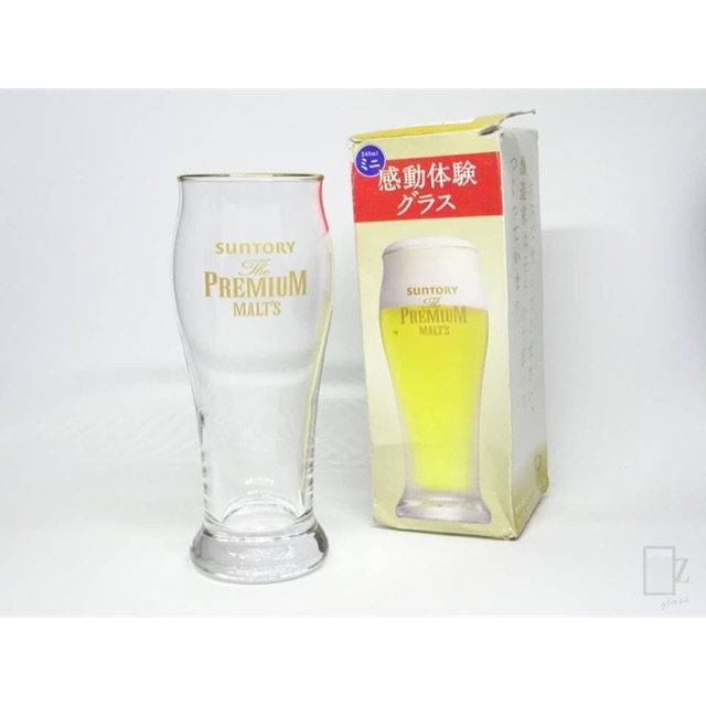 แก้วเบียร์ทรงสูง Suntory The Premium Malt’s สีทอง