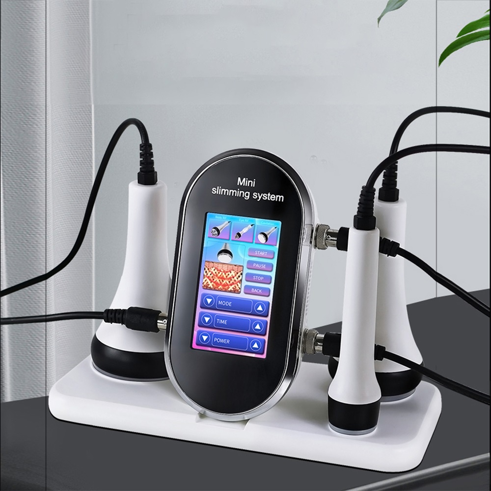 เครื ่ องกระชับสัดส ่ วนอัลตราโซนิกสูญญากาศ 40K Cavitation 3/6 -เสา RF Probe ลดน ้ ําหนักความงาม