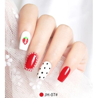 AS สีเจล สีทาเล็บ โทนแดง แดงเลือดนก JH 01-12 15ml.