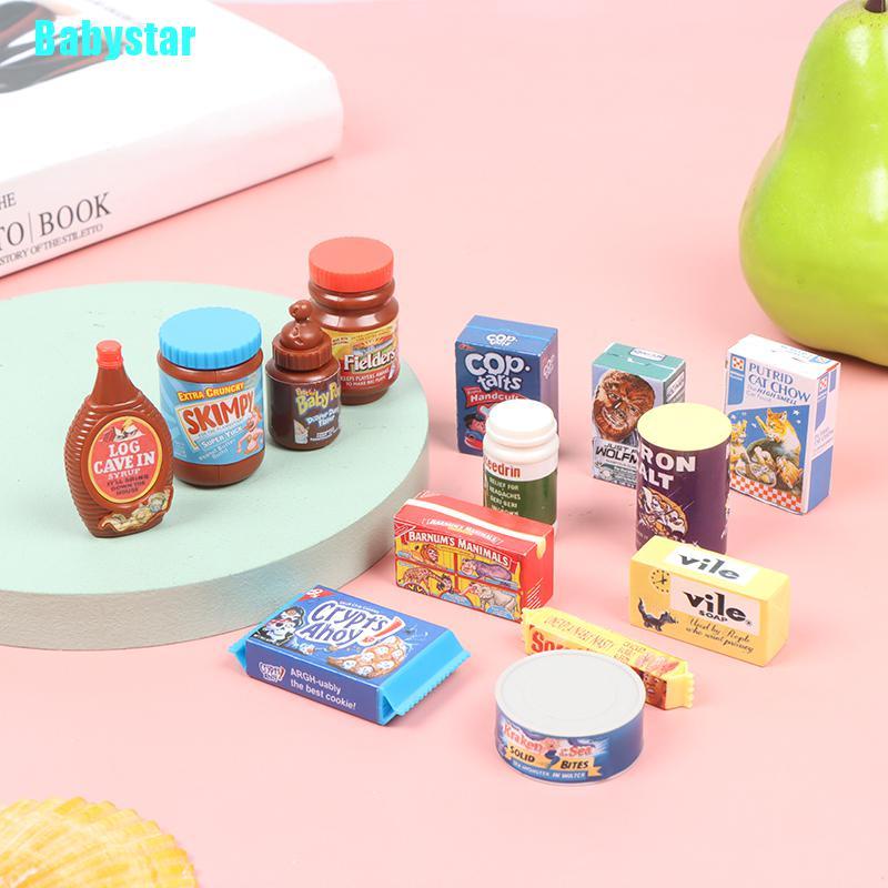 (Babystar) อาหารจิ๋ว ซูเปอร์มาร์เก็ต 1/6 สําหรับตกแต่งบ้านตุ๊กตา