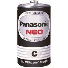 ถ่าน Panasonic Neo C 1.5V สีดำ แพคคู่ ของใหม่ ของแท้