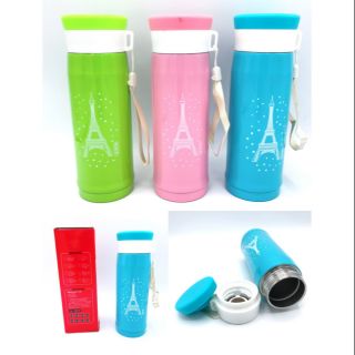 กระบอกน้ำ หัวกรองชาได้ Paris 380ml เก็บร้อน/เย็น 6-8 ชม