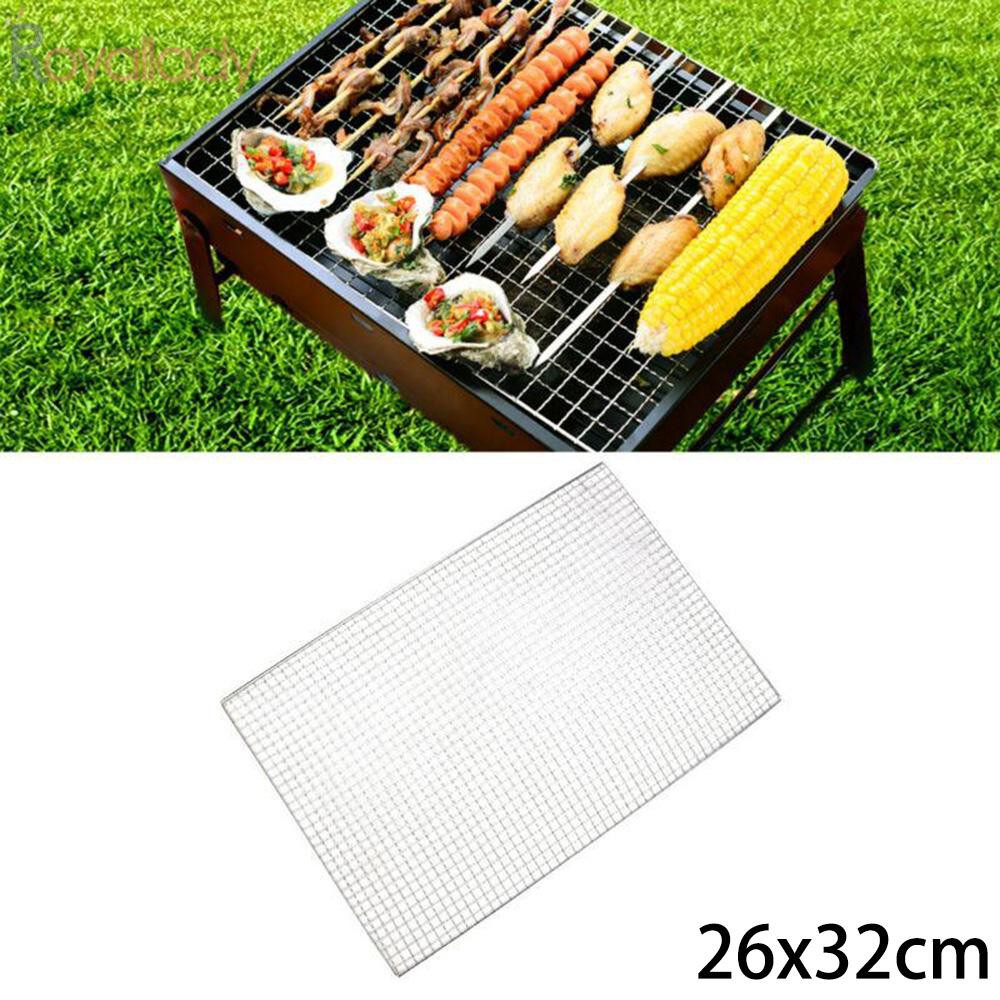 Barbecue Grill Grid Rack Cooking Net Wire Mesh 26*32CM Smooth Durable ...