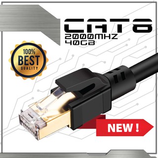 CAT8 Lan Cable RJ45 Ethernet Cable 40Gbps 2000Mhz Gigabit CAT8 Network Cable