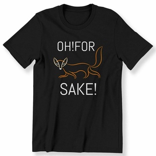 เสื้อยืดผ้าฝ้ายพิมพ์ลายแฟชั่น เสื้อยืด ผ้าฝ้าย 100% พิมพ์ลาย Oh For Fox Sake สําหรับผู้ชาย