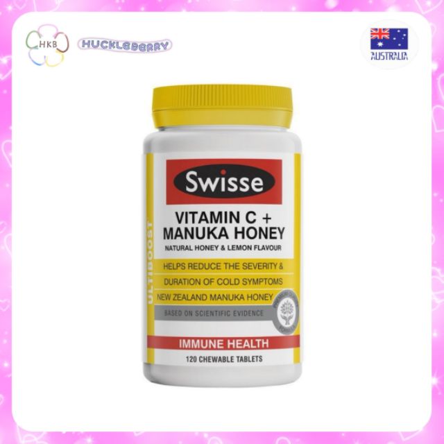 Swisse  Vitamin C + Manuka Honey พร้อมส่ง  🍊🍯