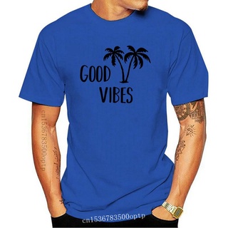 [100% Cotton] เสื้อยืดผ้าฝ้าย พิมพ์ลาย Good vibes สไตล์ฝรั่งเศส -B330 DJiicf58ANknak10