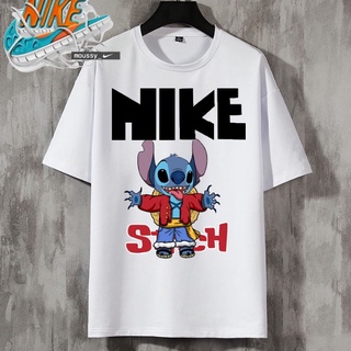 เสื้อยืดผู้ชาย90 - Nike Tshirt unisex บุรุษผู้หญิงตะเข็บเสื้อยืดอินเทรนด์กราฟิกสีขาวและสีดําขนาดใหญ