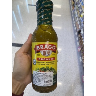 น้ำสลัด ผสม น้ำส้มสายชู จากแอปเปิ้ลไซเดอร์ ตรา แบรค 354 Ml. Organic Vinaigrette Dressing &amp; Marinade With Apple Cider Vinegar ( Bragg Brand )