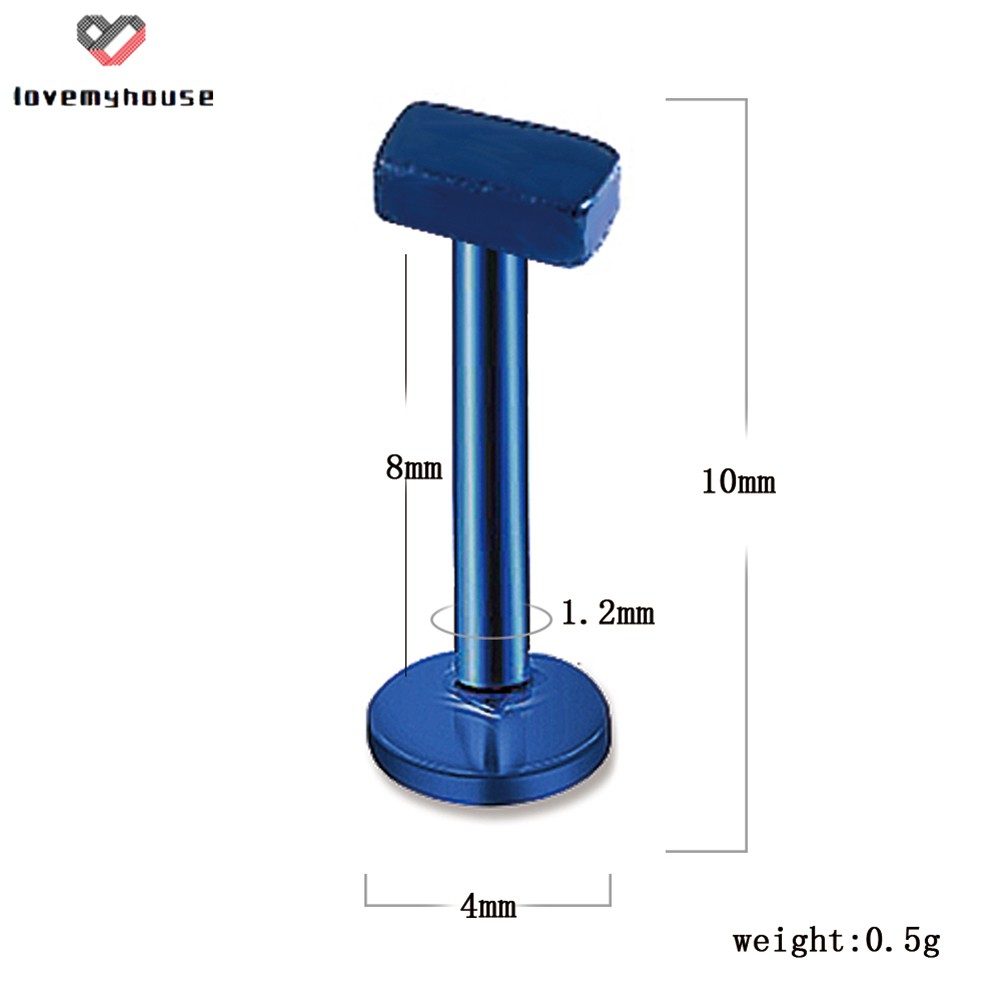 1 Pair Women Body Piercing Jewelry Lady Lip Nail Piercing Studs Thread