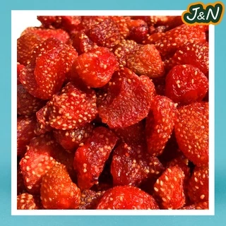 [ลดแรง🔥] สตอเบอรี่อบแห้ง สตอเบอรี่ ไม่มีน้ำตาล 🍓 Dried Strawberry ผลไม้อบแห้ง 100g./500g.