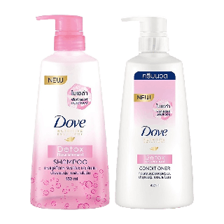[ส่งฟรี] Dove Shampoo 450ml + Conditioner 425ml โดฟ แชมพูและครีมนวดผมขนาด 425มล เลือกสูตรด้านใน