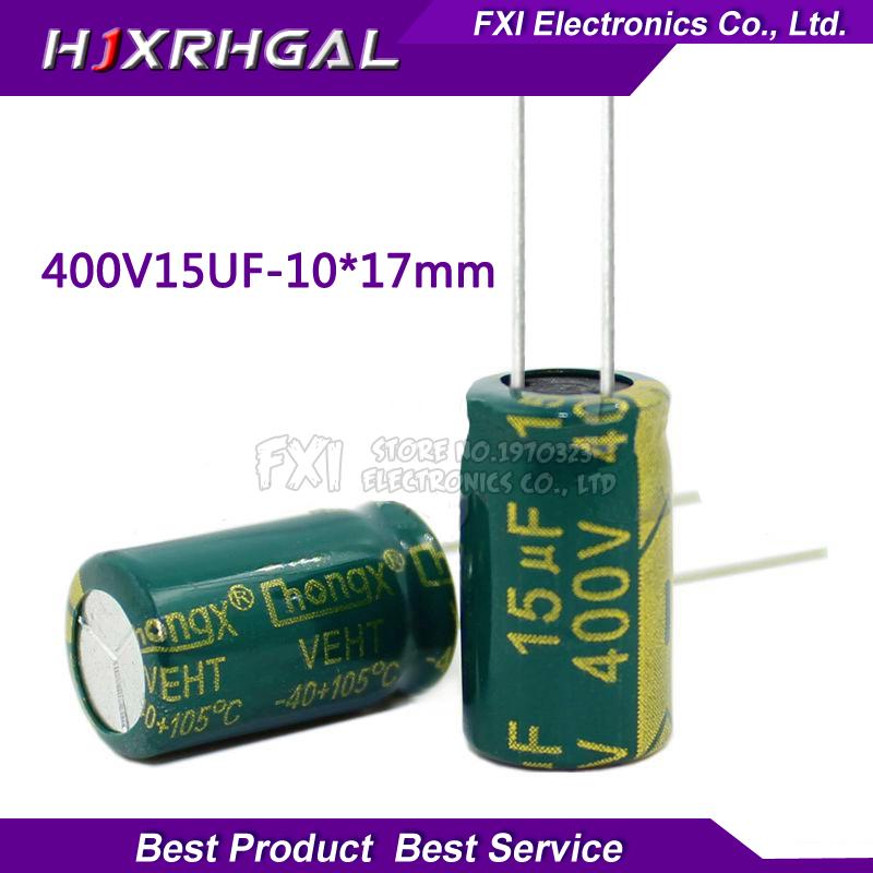 10PCS 400V15UF 10x17 15UF 400V 10*17 Electrolytic capacitor New original