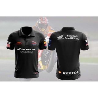 คอตต้อนคอกลมพร้อมส่ง เสื้อยืด BAJU HONDA GP 2020 สําหรับผู้ชายS-5XL