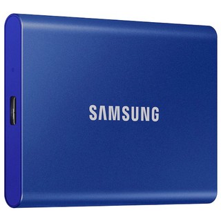 Samsung SSD T7 Portable 2TB (Blue) ฮาร์ดดิสก์ เอสเอสดีพกพา (MU-PC2T0H/WW)