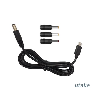 Utakee 4in1 อะแดปเตอร์สายเคเบิล 36W USB C Type C PD เป็น 12V 2.5 3.5 4.0 5.5 มม. สําหรับเราเตอร์ Wifi ไฟ LED กล้องวงจรปิด DV