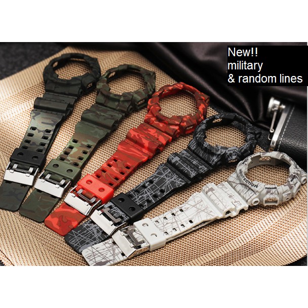 สาย Gshock berco GA100 GA110 GD100 GD120 และ bezel สีใหม่ warna baru