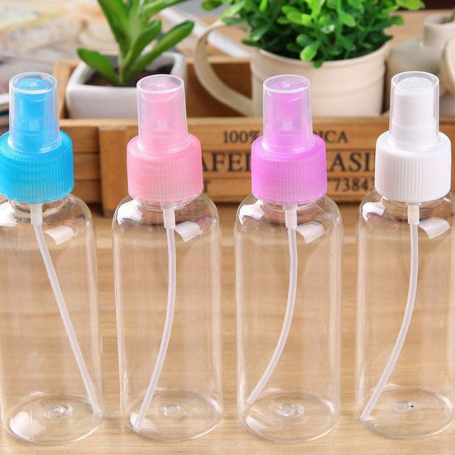 ขวดหัวปั๊ม/หัวฉีด พลาสติก กลมใส 100 ml