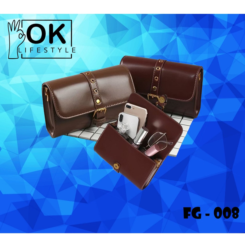 FG-008 วินเทจ หระเป๋าสะพายข้าง ทรงสวย