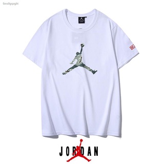 เสื้อยืดผู้ชาย【Vanss】เสื้อ Jordan_T ต้นฉบับฤดูร้อนแฟชั่นใหม่AJˉ Chen สวมลายพรางบินฤดูร้อนลูกเรือคอพิมพ์แขนสั้นเสื้อยืดคอ