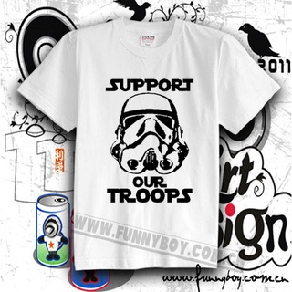 T-shirt  เสื้อยืดแขนสั้นลําลอง พิมพ์ลาย star wars ault Soldier Force Awakening Movie Theme สําหรับผู้ชายS-5XL