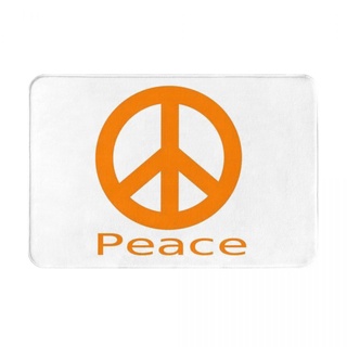 Peace (1) พรมเช็ดเท้า ผ้าสักหลาด กันลื่น ดูดซับน้ํา แห้งเร็ว 16x24 นิ้ว สําหรับห้องน้ํา พร้อมส่ง