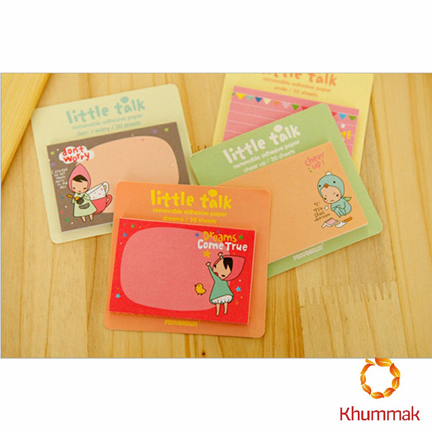 Khummak โน้ตการ์ตูนเกาหลี กระดาษโน๊ต กาวในตัว ลายน่ารัก (สุ่มลาย ...