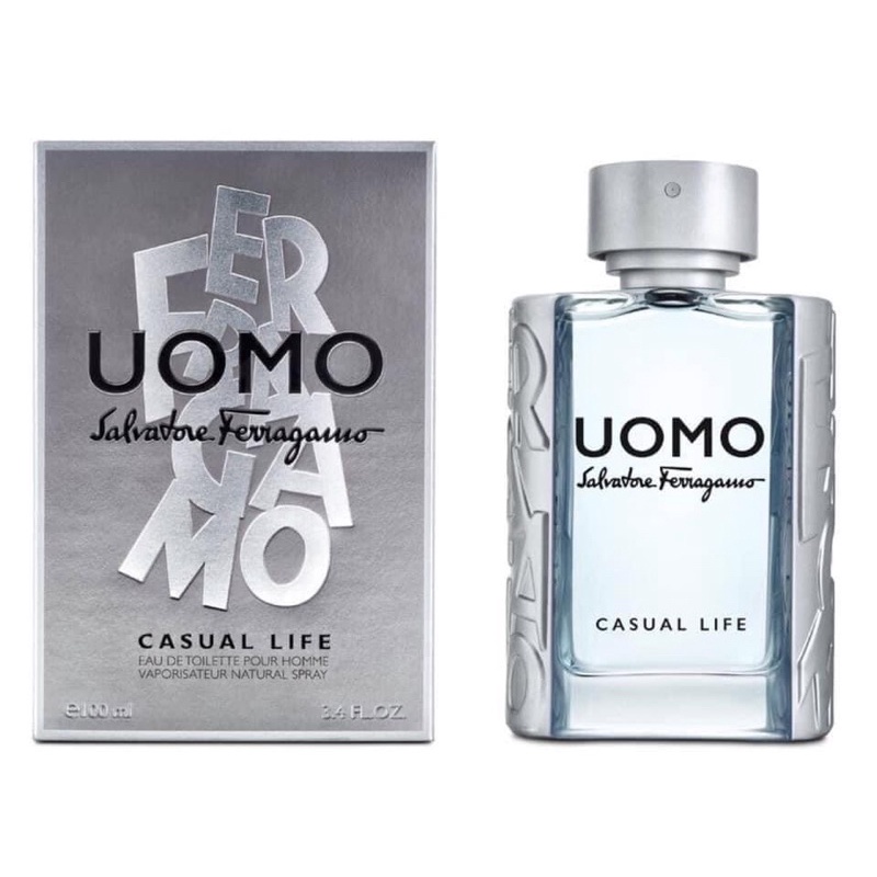 Ferragamo uomo casual life 100มล edt ซีล