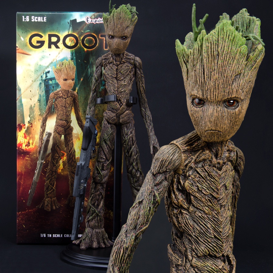 GROOT  Guardians of The Galaxy Young Groot 1/6 Moveable Action Figure Model 30 cm