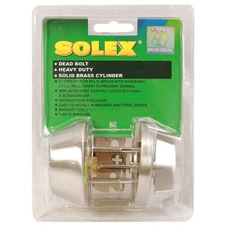 กุญแจลิ้นตาย หางปลาบิด SOLEX 5900SS สแตนเลสด้าน