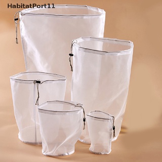 Habitatport ถุงตาข่ายไนล่อน ใช้ซ้ําได้ สําหรับกรองกาแฟ น้ําผลไม้ ผัก