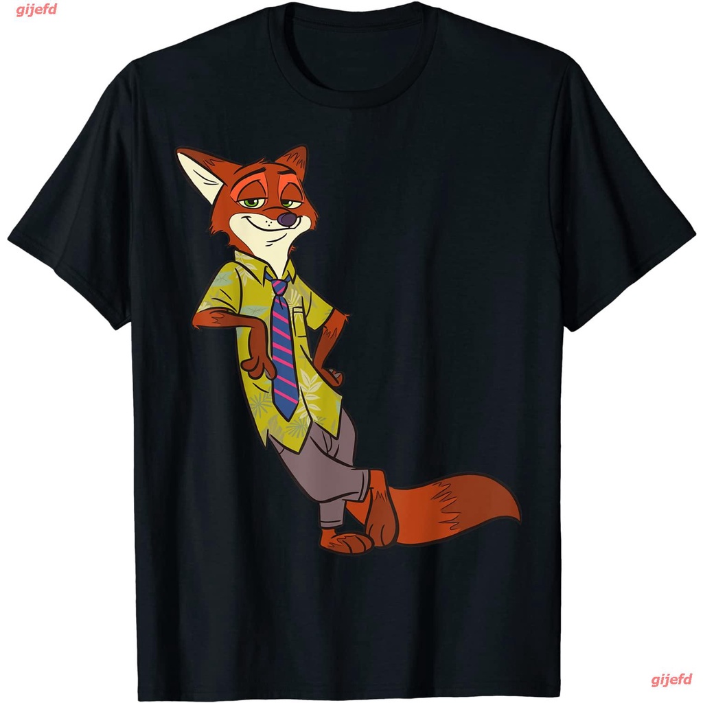 เสื้อยืดคอกลม แขนสั้น ผ้าฝ้าย 100% พิมพ์ลายการ์ตูนสัตว์ Crazy Animal City Zootopia Zootopia Judy Rab